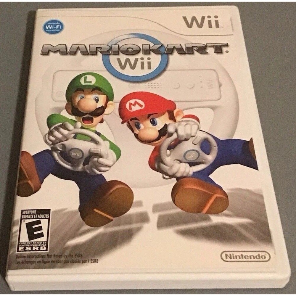 Nintendo Wii Mario Kart REPLACEMENT Case, Manual & Insert Only - NO GAME